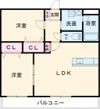 コーポラスフラワーの間取り画像