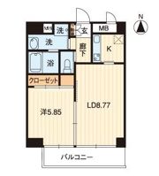 アルファレガロ錦町の間取り画像