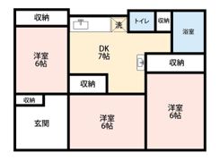 松戸市小金戸建の間取り画像