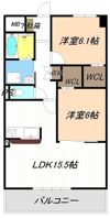 ボワドブローニュⅡの間取り画像