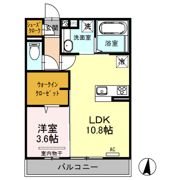 カーサあき亀山 A棟の間取り画像