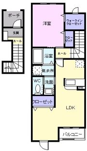 レインボーハイツの間取り画像