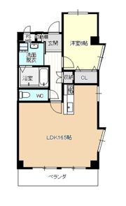 コーポ中野（2D）の間取り画像