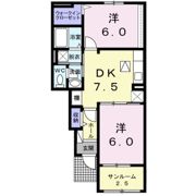 クレメント Aの間取り画像
