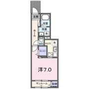 アンソレイエ．RIO Bの間取り画像