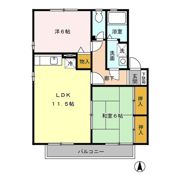 フィオーレ Aの間取り画像