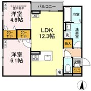 セレスティア柴又Ⅴの間取り画像