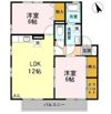 フローラルコート Dの間取り画像