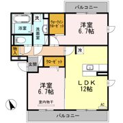 リバーパーク Kの間取り画像