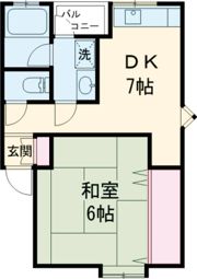 コーポ桜の間取り画像
