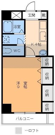 ラフィネ道後の間取り画像