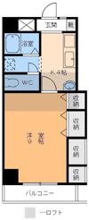 ラフィネ道後の間取り画像