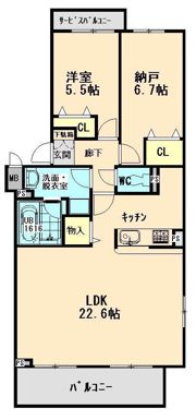アビーロードIの間取り画像