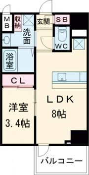 I-STAGE住吉町の間取り画像
