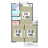 リバーサイドハイツの間取り画像