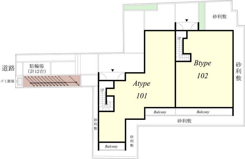 近くに施設あり