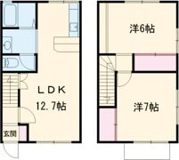 パークハイツBの間取り画像