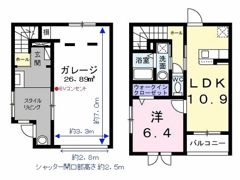 ベルシェールⅠの間取り画像