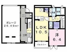 ベルシェールⅡの間取り画像