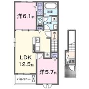 コンフォルトAの間取り画像