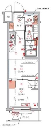 ハーモニーレジデンス東京八広ザ・スプレッドの間取り画像