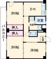 ビレッジハウス秋多5号棟の間取り画像