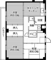 ビレッジハウス秋多1号棟の間取り画像