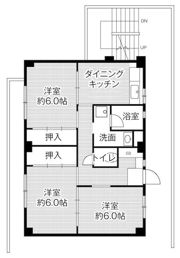 ビレッジハウス津1号棟の間取り画像