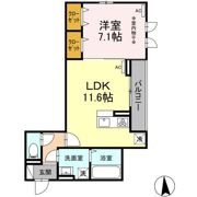 DーROOM MIYAMACHI3の間取り画像