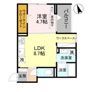 TORISIAS 東城南 B Bの間取り画像