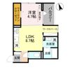 TORISIAS 東城南 B Bの間取り画像