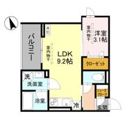 TORISIAS 東城南 B Bの間取り画像