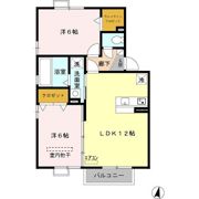 サニーハウス Bの間取り画像