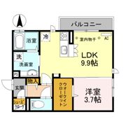 オッツ高田 Aの間取り画像