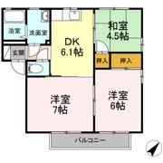 ニチカサウス A棟の間取り画像