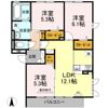 セジュールオッツ兵庫の間取り画像