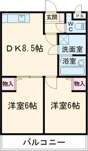 クラージュの間取り画像