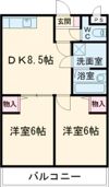 クラージュの間取り画像