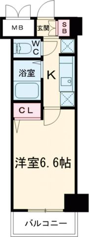エステムコート三宮EASTⅡリベルテの間取り画像