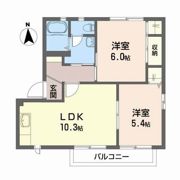 ディアコートAの間取り画像