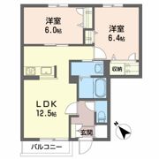 三内シャーメゾンBの間取り画像