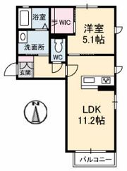 シャーメゾン・ヴァンの間取り画像