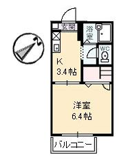シャーメゾン東山 B棟の間取り画像