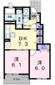 ブルーマーリン Cの間取り画像