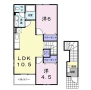 シャイニー・ウィングス Bの間取り画像