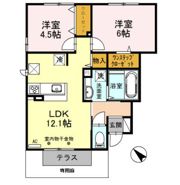 コーポラスイヅツの間取り画像