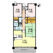 シャルマン木ノ元の間取り画像