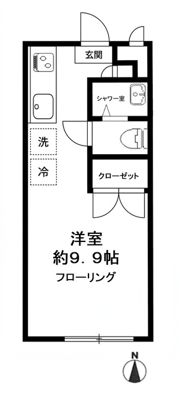 フラワーハイツの間取り画像
