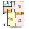 ハイツ常盤Bの間取り画像