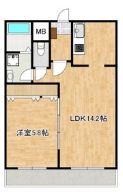 クロノス庄口公園の間取り画像